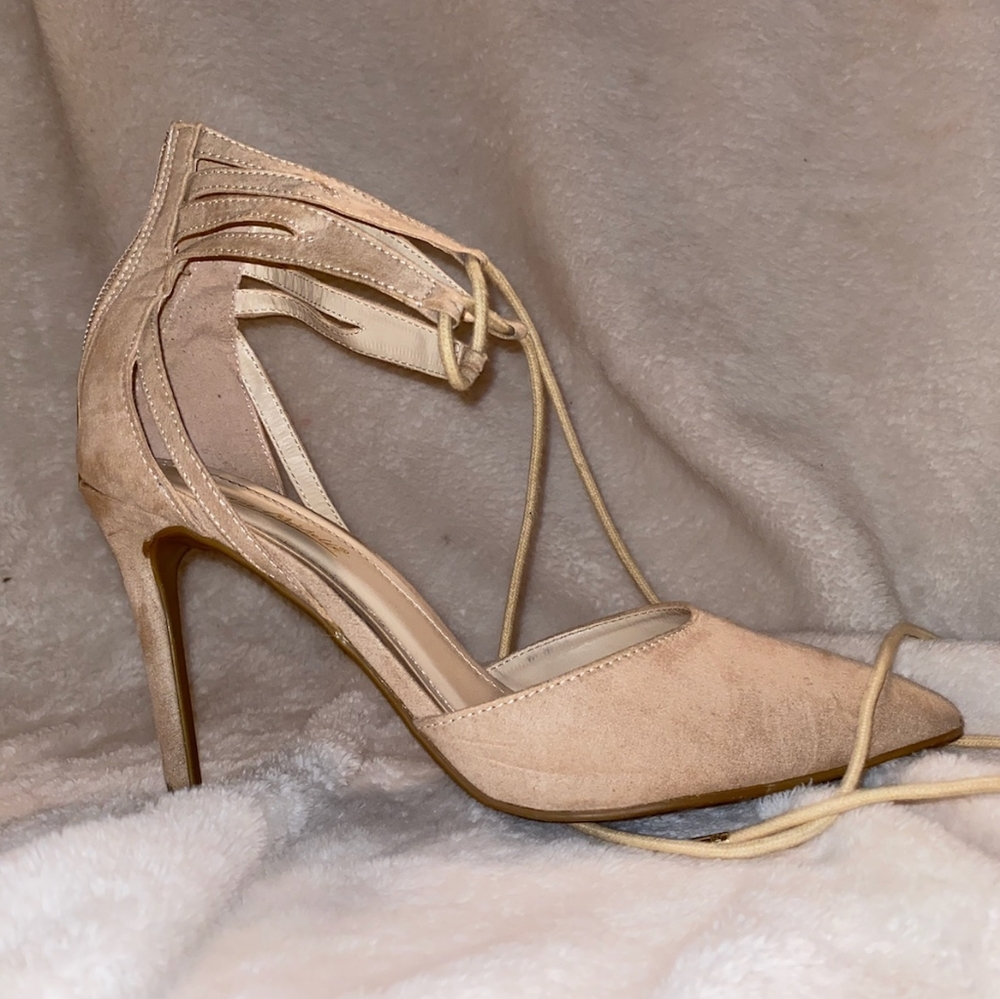 Tan pumps